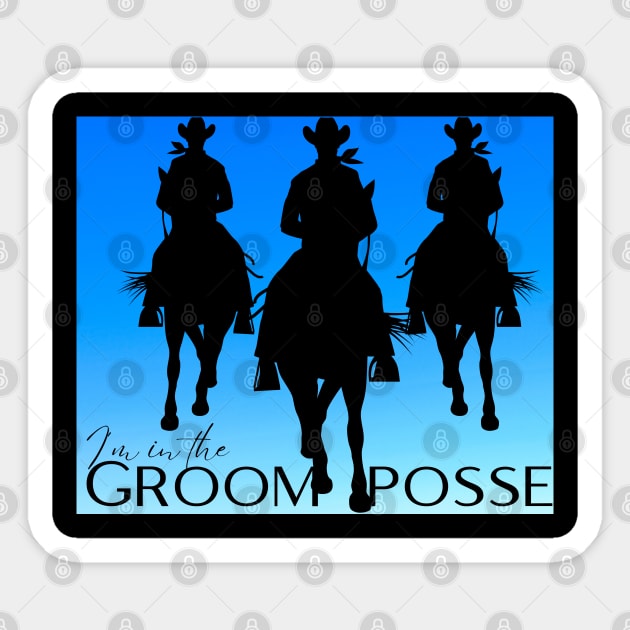 HERE COMES THE GROOM POSSE Sticker by DD Ventures